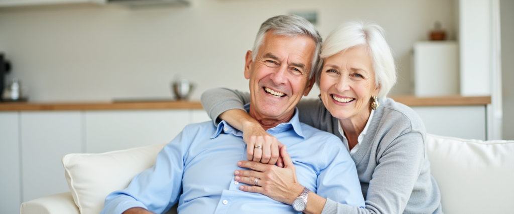 Happy Eldery Couple at